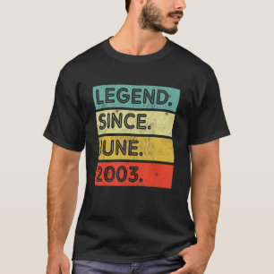T-shirt 19 Ans Légende Vintage depuis juin 2003 19e B