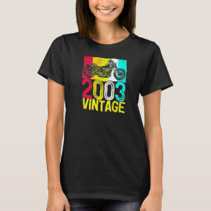 T-shirt 19 Ans Moto Rétro Vintage 2003 19e Bi