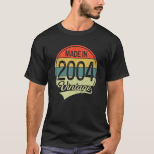 T-shirt 19 Ans Vintage 2004 Fabriqué En 2004 19e Naissance