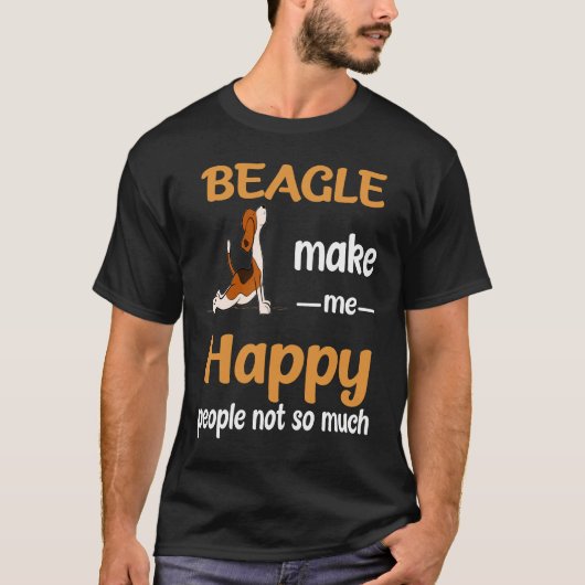 T-shirt 19 Beagles Me Rendre Heureux (Devant)