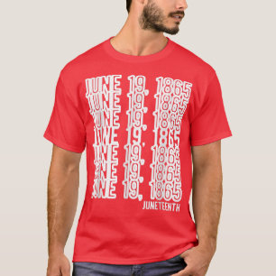 T-shirt 19 juin 1865 Black Freedom Free Ish