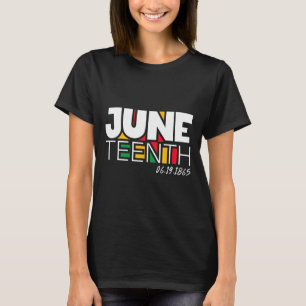 T-shirt 19 juin 1865 Fier Journée de la liberté noire