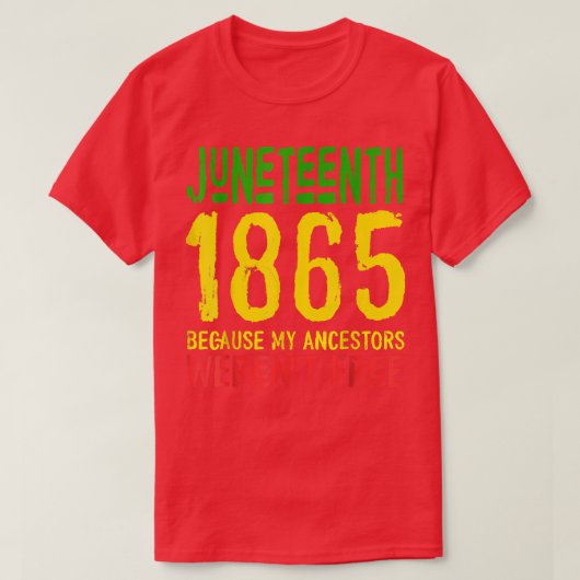 T-shirt 19 juin 1865 Jour de la Liberté 19ème  (Design devant)