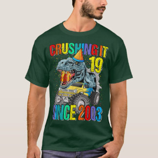 T-shirt 19 La Contrebalancer Depuis 2003 Monster Truck Din