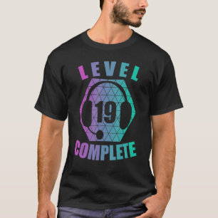 T-shirt 19e anniversaire 19 ans joueur console de jeux vid