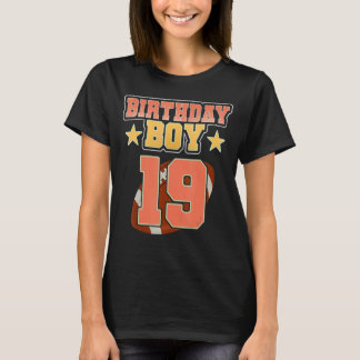 T-shirt 19e anniversaire pour les garçons Football 19 ans 