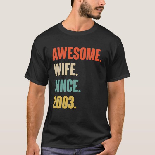 T-shirt 19E Cadeau De L'Aniversaire Du Mariage Pour Sa Fem (Devant)
