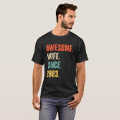 T-shirt 19E Cadeau De L'Aniversaire Du Mariage Pour Sa Fem (Devant entier)
