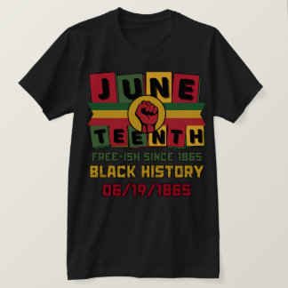 T-shirt 19ème édition de l'histoire des Noirs 06/19/1865