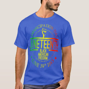 T-shirt 19ème Histoire noire 19 juin Afro-Américain