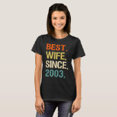 T-shirt 19th Valentine Anniversary for Her Best Wife Since (Devant entier)