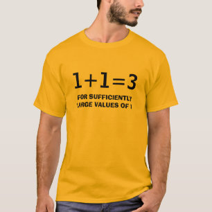 T-SHIRT 1+1=3