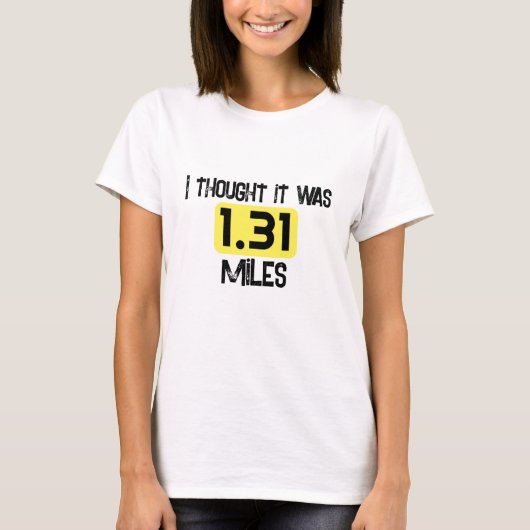 T-shirt 1,31 Miles (Devant)