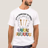 T-shirt 1/4, C'est un bon jour pour apprendre de minuscule (Devant)