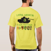 T-shirt 1/69th Corrections divisionnaires Shi de panthères (Dos)