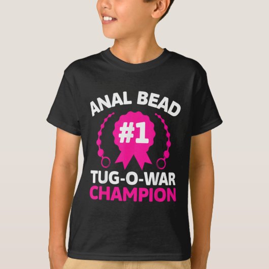 T-shirt #1 Bouton à perles O Champion de guerre Drôle Amus (Devant)