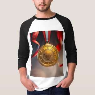 T-shirt #1 Chemise de médaille d’or papa - Champion Fête d