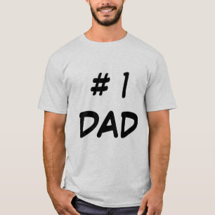 T-shirt # 1 Chemise Papa - Drôle Cadeau Père