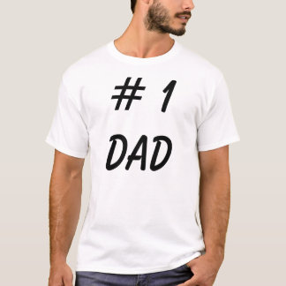 T-shirt # 1 Chemise Papa - Drôle Père Tee - shirts