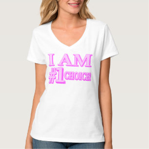 T-shirt "#1 CHOICE" Mignonne Conception d'expression. Comm