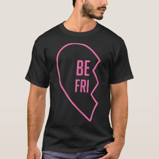 T-shirt 1 Coeur en 2 meilleurs amis T sMatching BFF