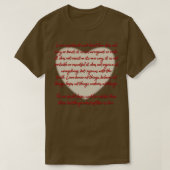 T-shirt 1 Corinthiens 13 L'amour est1 (Design devant)