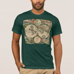 T-shirt #1 de carte du monde