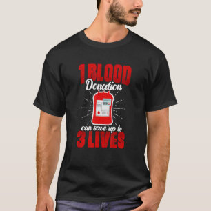 T-shirt 1 Dons de sang Phlebotomiste Dons de sang Blo