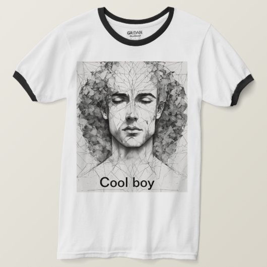 T-shirt 1. "Garçon Cool : Style avec attitude" (Design devant)