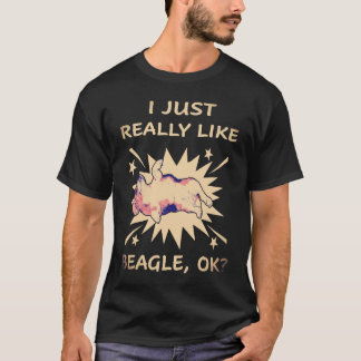 T-shirt 1 J'AIME VRAIMENT BEAUCOUP Beagle
