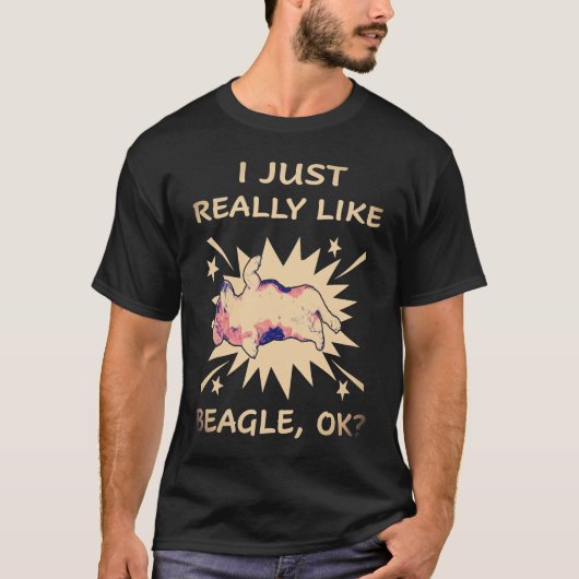 T-shirt 1 J'AIME VRAIMENT BEAUCOUP Beagle (Devant)