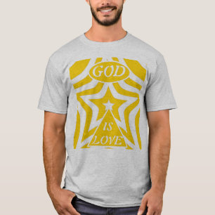 T-shirt 1 Jean 4:16 "Dieu est Amour" Cyber Jaune - Chrétie