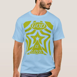 T-shirt 1 Jean 4:16 "Dieu est Amour" Cyber Jaune - Chrétie