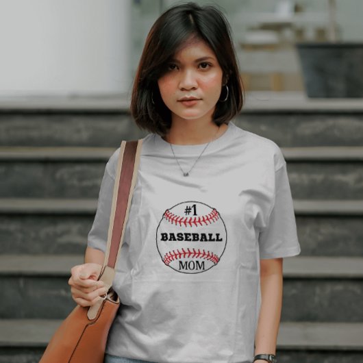 T-shirt #1 Maman de baseball