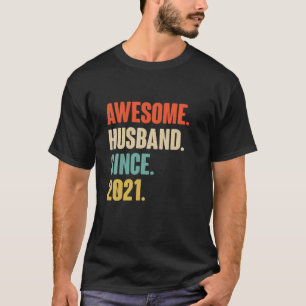 T-shirt 1 Mariage Aniversaire Le Cadeau Lui - Mari Awesome