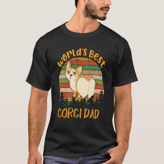 T-shirt 1 Meilleur Papa Corgi du Monde