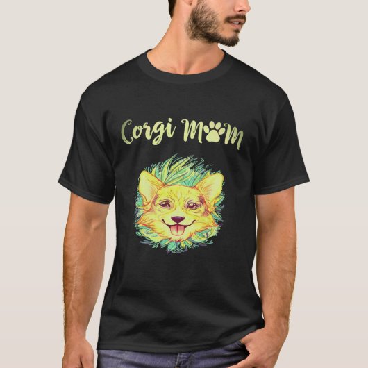 T-shirt 1 mère Corgi Corgi (Devant)