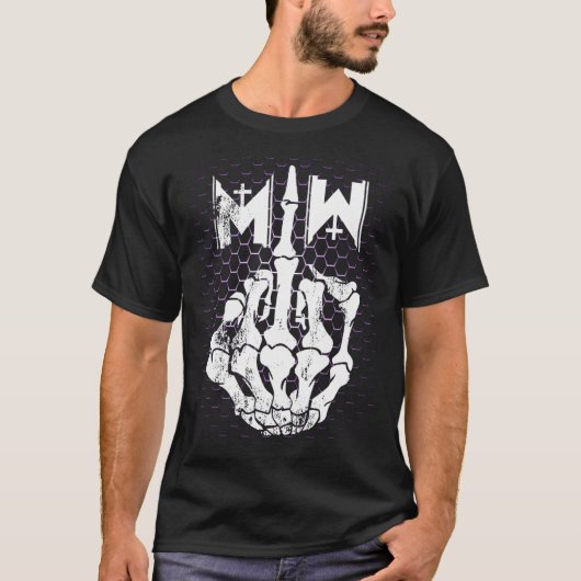 T-shirt #1 MIW bonne pochette. immobile - immobile en blan (Devant)