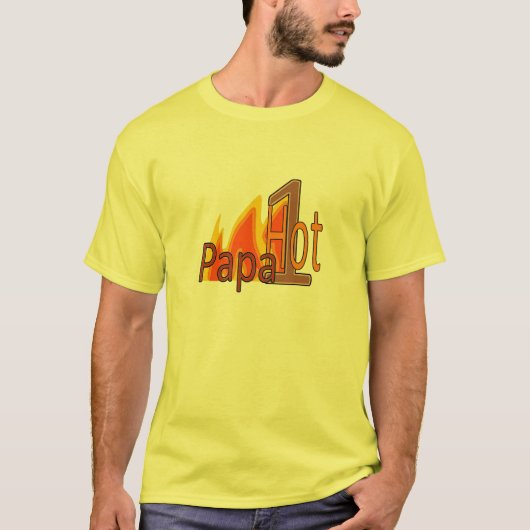 T-shirt 1 papa chaud (Devant)