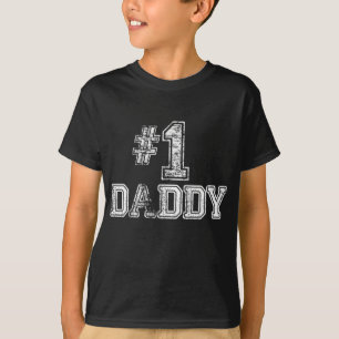 T-shirt 1 papa papa - Numéro Un cadeau de Fête des pères