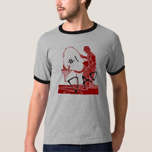 T-shirt #1 Papa Pêche (Devant)
