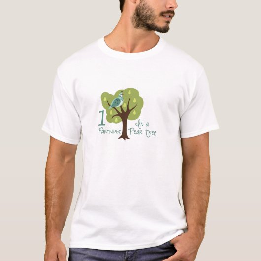 T-shirt 1 Perdrix Dans L'Arbre À Poires (Devant)