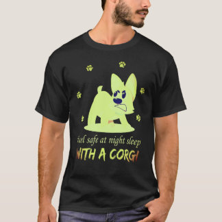 T-shirt 1 Petit Corgi En Colère Grognant Et Montrant Ses D