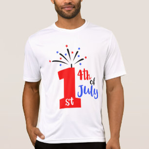 T-shirt 1er 4e juillet blanc Homme Sport-Tek concurrent