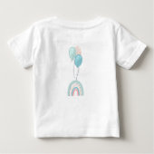 T-shirt 1er anniversaire avec un joli ours en pelu (Dos)