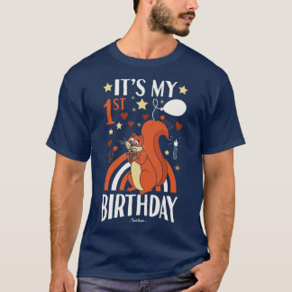T-shirt 1er Anniversaire d'écureuil