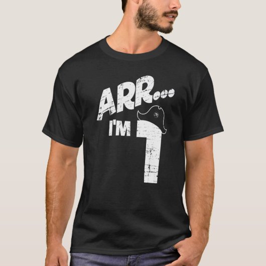 T-shirt 1er anniversaire garçon ou fille Arr I´m 1 an Pira (Devant)