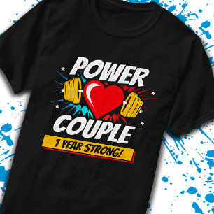 T-shirt 1er anniversaire Mariage couple de condition physi