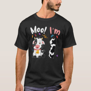 T-shirt 1er Anniversaire Moo Je suis 1 Vache ferme animal