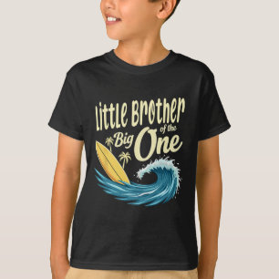 T-shirt 1er anniversaire Surfer Lil Brother Of The Big One